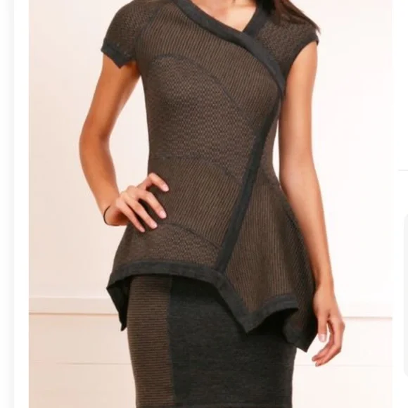 Yigal Azrouël Wool Mini Dress Size M - Picture 1 of 11